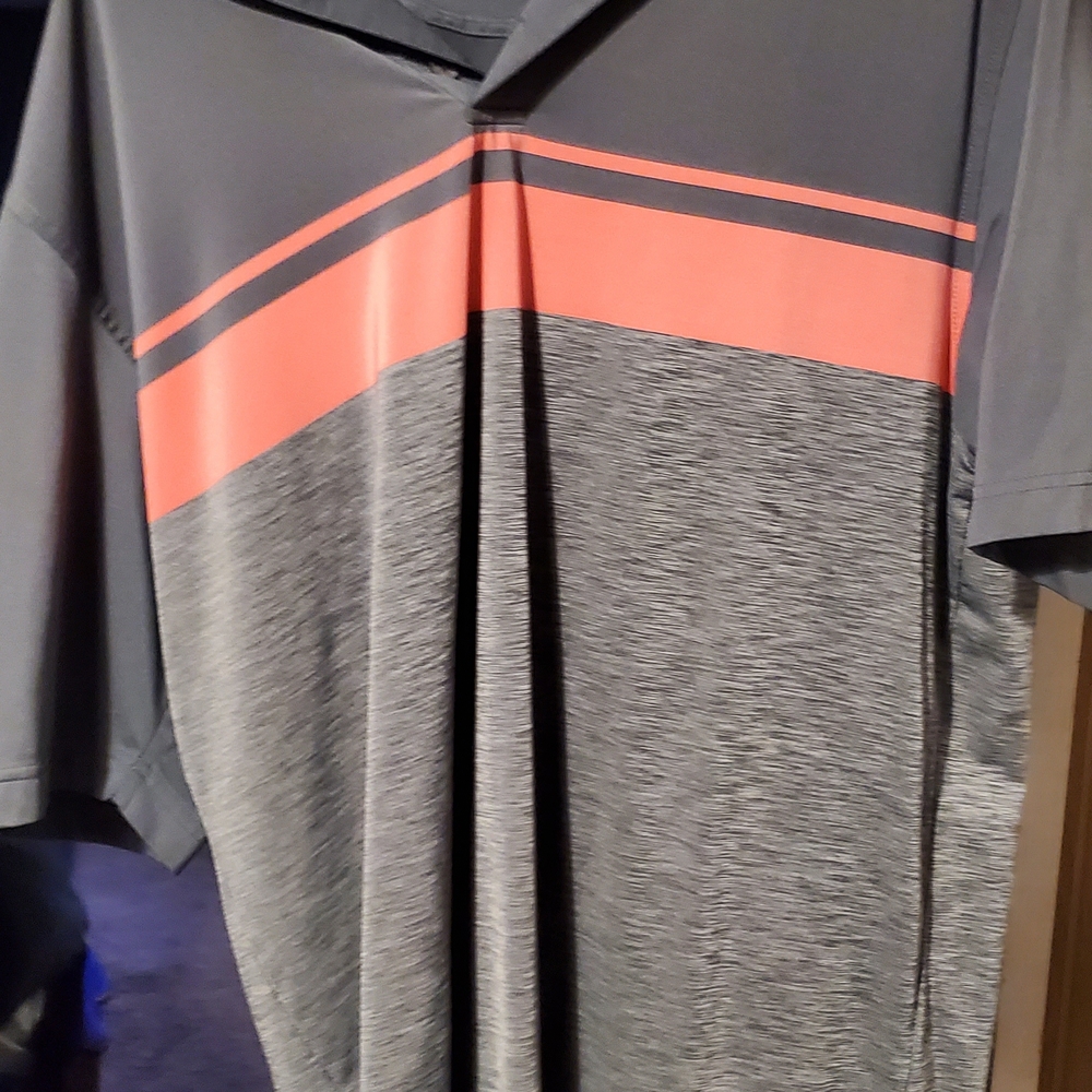 FootJoy Charcoal and Coral Polo Shirt
